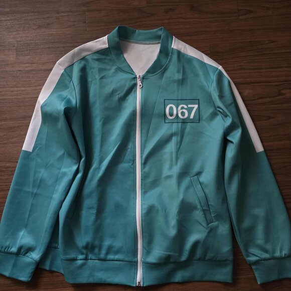 Size Large Player 067 Sae Byeok Squid Game Halloween Costume Pants Shirt Jacket - Picture 10 of 11